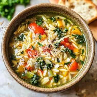 Mediterranean Orzo Soup