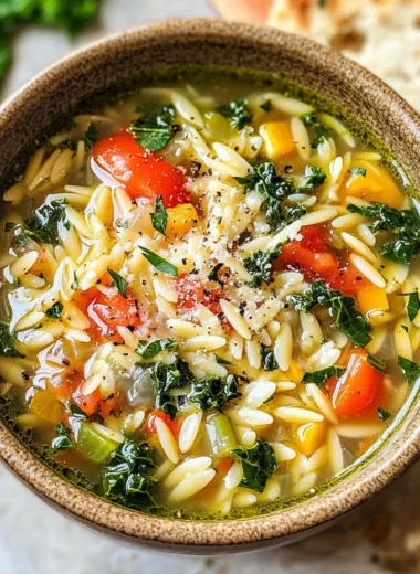 Mediterranean Orzo Soup