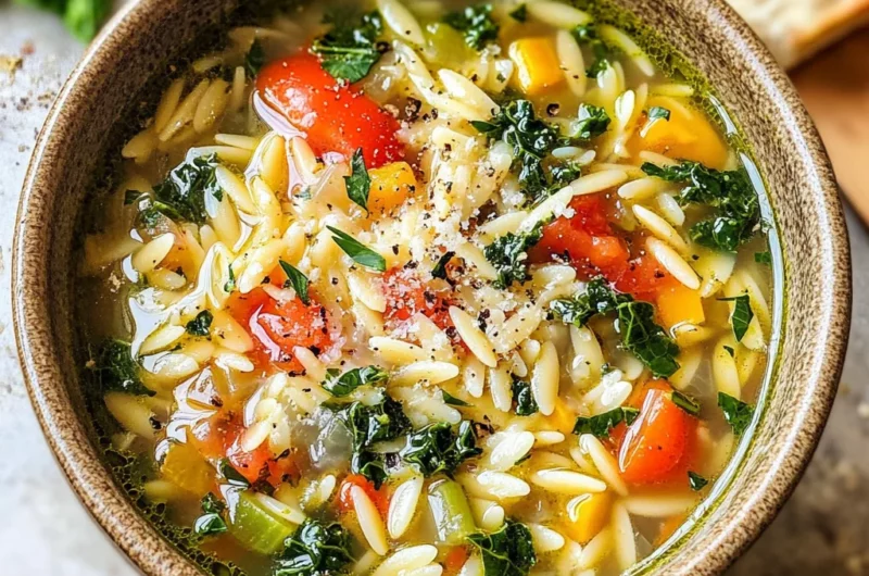 Mediterranean Orzo Soup