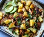 One Pan Chicken & Pineapple Tacos
