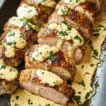 Oven-Baked Pork Tenderloin with Dijon Cream Sauce