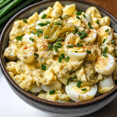 Quick Deviled Egg Salad (No Potatoes or Pasta!)