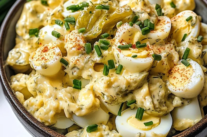 Quick Deviled Egg Salad (No Potatoes or Pasta!)