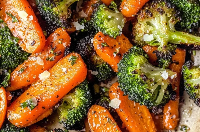 Roasted Broccoli and Carrots
