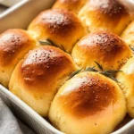 Rosemary pumpkin dinner rolls