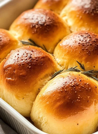 Rosemary pumpkin dinner rolls