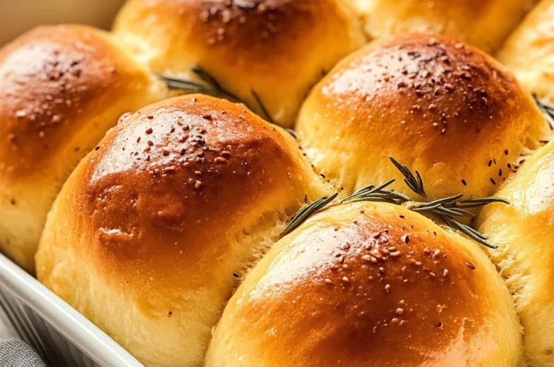 Rosemary pumpkin dinner rolls