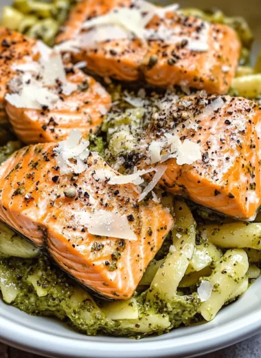 Salmon Pesto Pasta