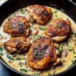 Skillet Chicken Thighs Recipe