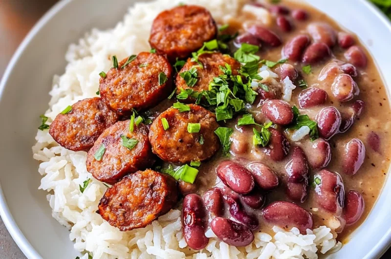 Slow Cooker Cajun Red Beans and Rice