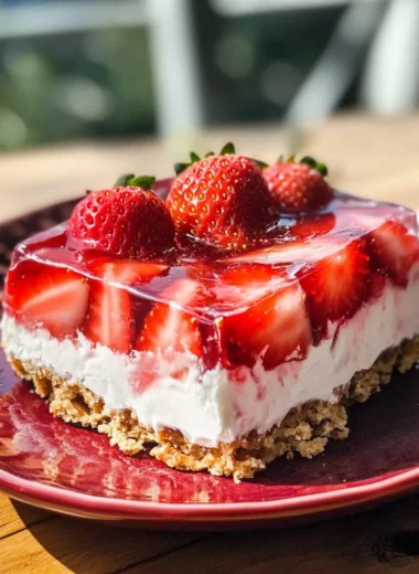 Strawberry Pretzel Jello Salad