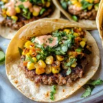 Street Corn Smash Burger Tacos