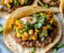 Street Corn Smash Burger Tacos