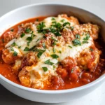 Super Yummy Cottage Cheese Chicken Parm Bowl