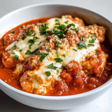 Super Yummy Cottage Cheese Chicken Parm Bowl