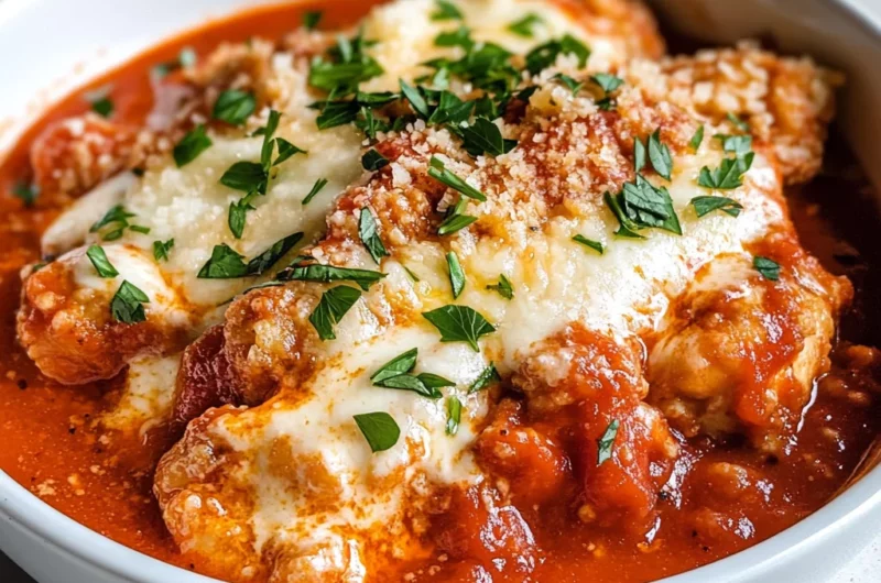 Super Yummy Cottage Cheese Chicken Parm Bowl