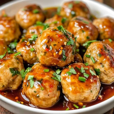 Sweet Chili Sauce Turkey Meatballs Recipe