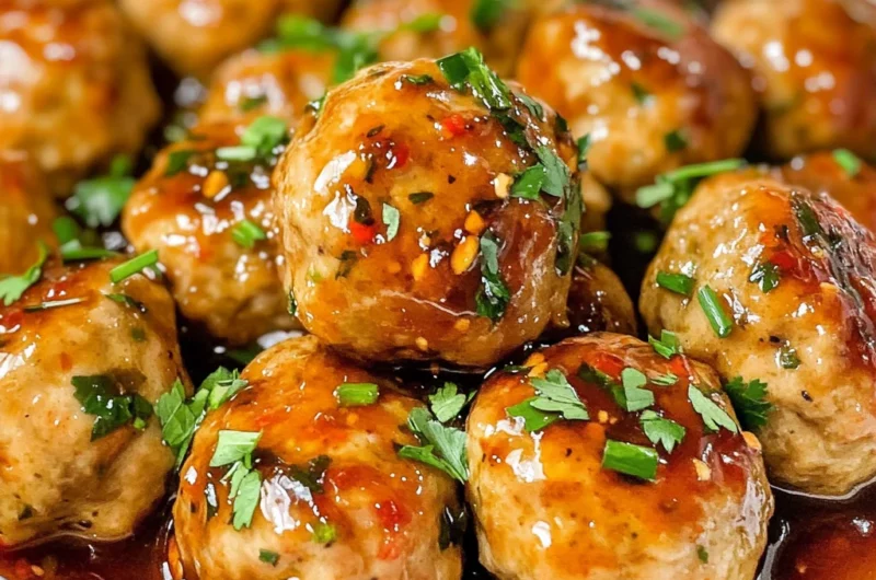 Sweet Chili Sauce Turkey Meatballs Recipe