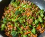 Teriyaki Ground Turkey, Broccoli and Peas