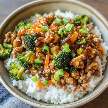 Teriyaki Turkey Rice Bowl