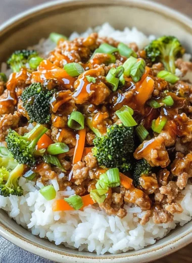 Teriyaki Turkey Rice Bowl