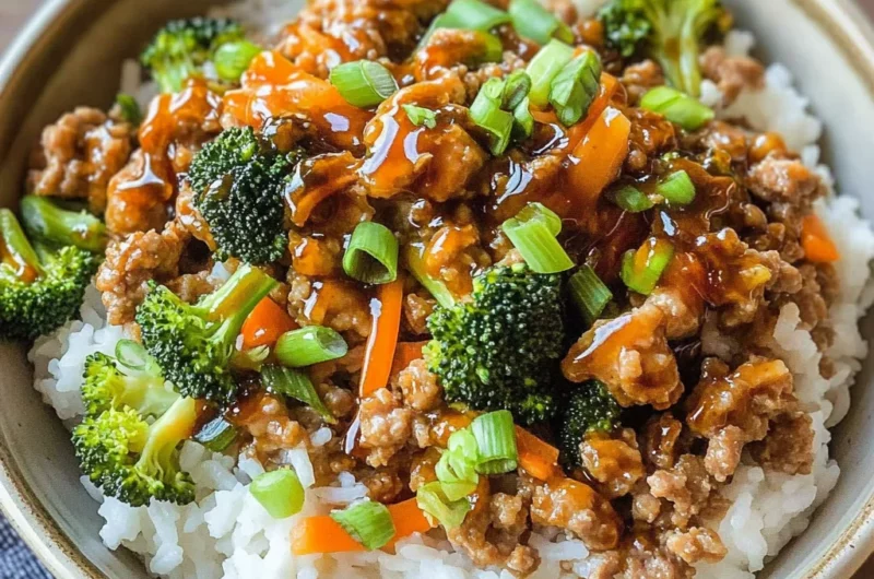 Teriyaki Turkey Rice Bowl