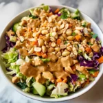 Thai Crunch Salad CPK Copycat (with peanut ginger sauce)