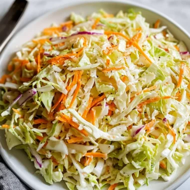 Vinegar Coleslaw Recipe (No Mayo Coleslaw)