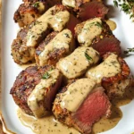beef Tenderloin with Dijon Cream Sauce