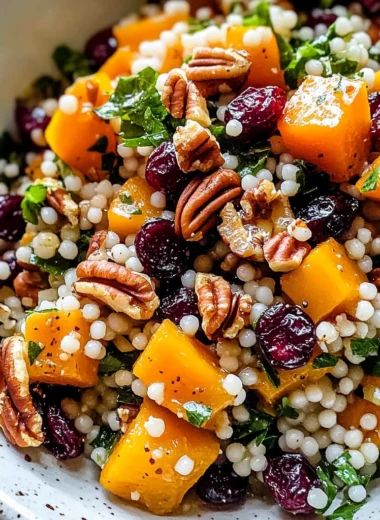 Autumn Pearl Couscous Salad