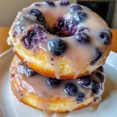 Baked Blueberry Donuts