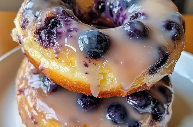 Baked Blueberry Donuts