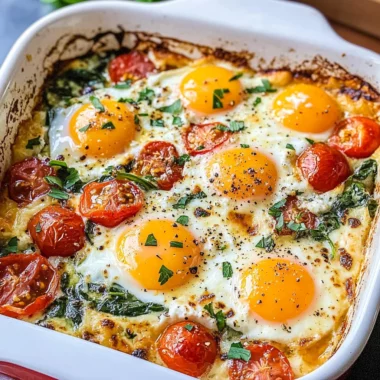 Baked Feta Eggs