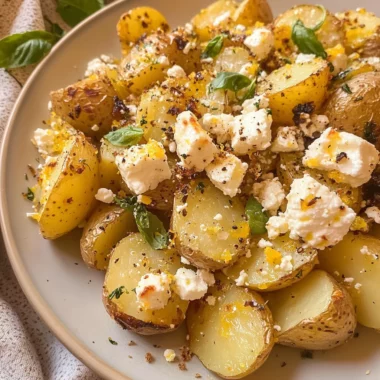 Baked Feta Potatoes with Lemon