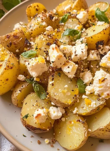 Baked Feta Potatoes with Lemon