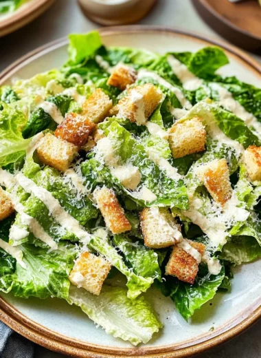 Best Caesar Salad Recipe with Salad Dressing from Scratch