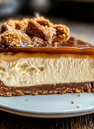Biscoff Salted Caramel Cheesecake