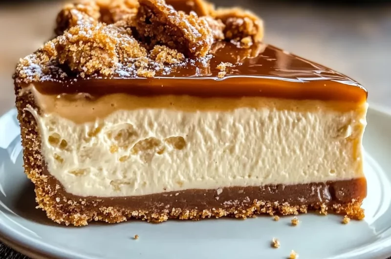 Biscoff Salted Caramel Cheesecake