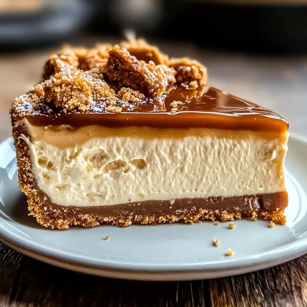 Biscoff Salted Caramel Cheesecake