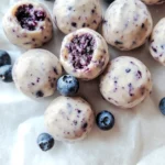 Blueberry Cheesecake Protein Bites – A No-Bake, High-Protein Snack