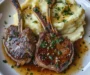 Buttery Garlic Lamb Chops with Smooth Mashed Potatoes
