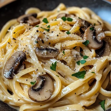 Caramelized Leek and Mushroom Gruyere Pasta