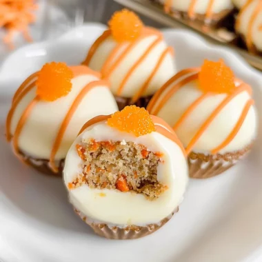 Carrot Cake Cheesecake Bites