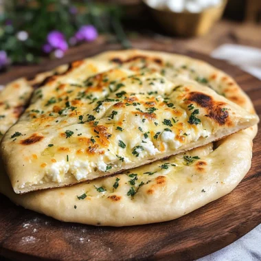 Cheese and Herb Stuffed Flatbread