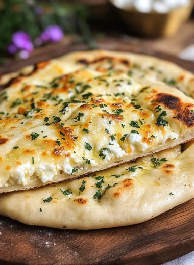Cheese and Herb Stuffed Flatbread