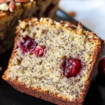 Cherry Almond Poppyseed Quick Bread