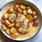 Chicken and Potatoes with Dijon Cream Sauce