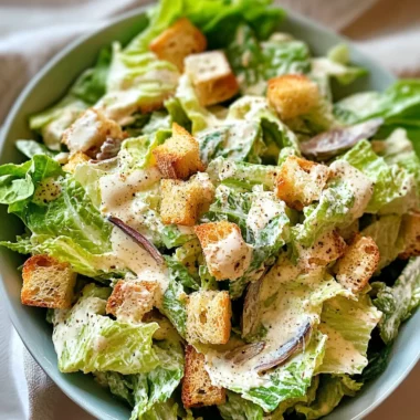 Classic Homemade Caesar Salad