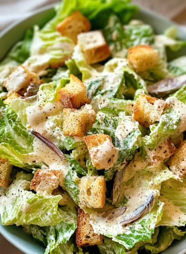 Classic Homemade Caesar Salad