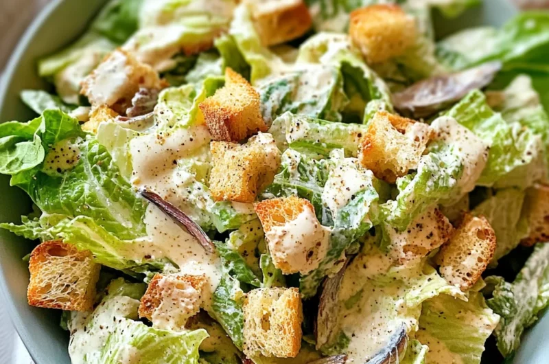 Classic Homemade Caesar Salad